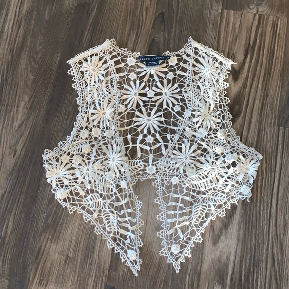 Ralph Lauren Crochet Lace Top